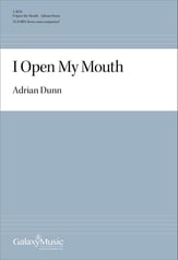 I Open My Mouth SSATBB choral sheet music cover